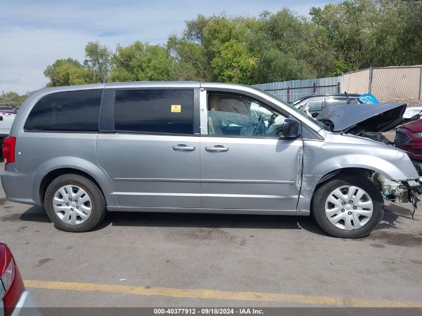 2014 Dodge Grand Caravan Se VIN: 2C4RDGBG6ER327126 Lot: 40377912