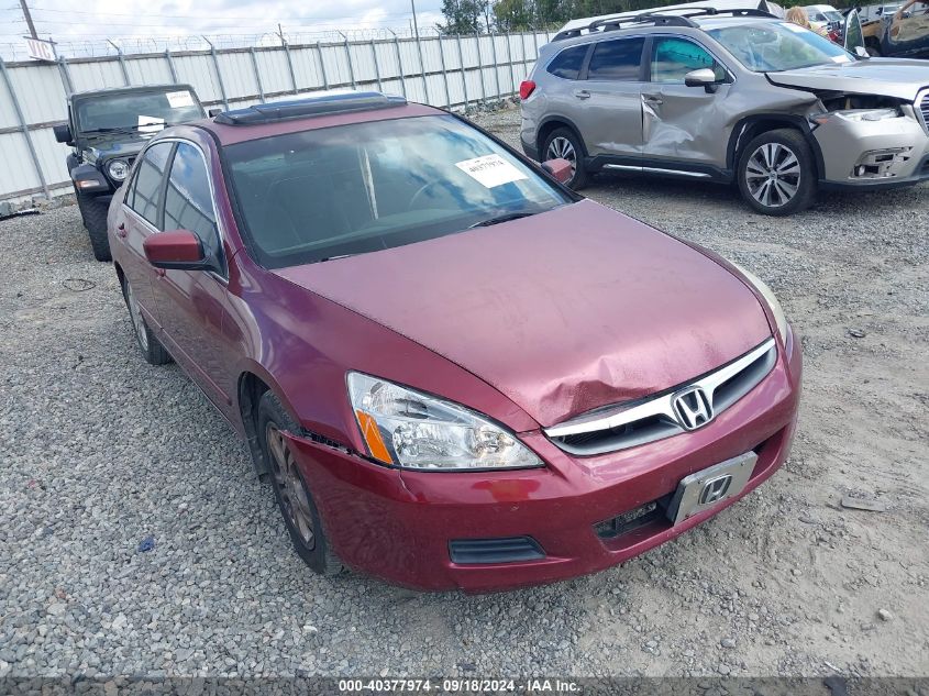 2006 Honda Accord 2.4 Ex VIN: 1HGCM56776A140361 Lot: 40377974