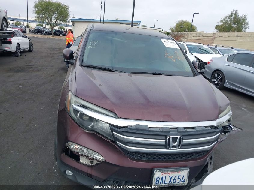 2017 Honda Pilot Ex VIN: 5FNYF5H34HB013148 Lot: 40378023