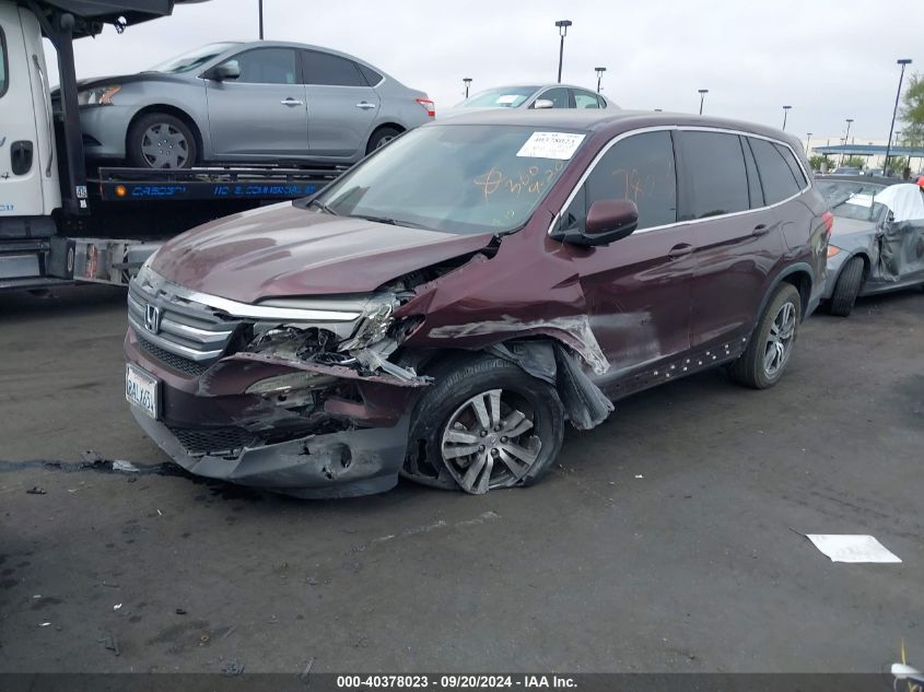 2017 Honda Pilot Ex VIN: 5FNYF5H34HB013148 Lot: 40378023