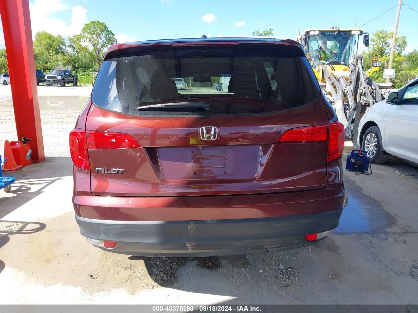 2018 Honda Pilot Ex-L VIN: 5FNYF5H59JB030003 Lot: 40378080