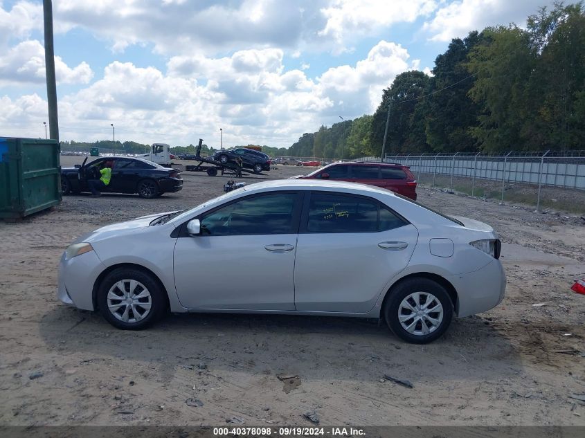 2015 Toyota Corolla L VIN: 2T1BURHE0FC369912 Lot: 40378098