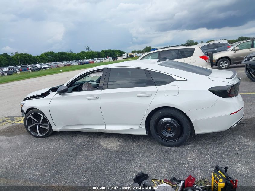 2022 Honda Accord Sport VIN: 1HGCV1F36NA079392 Lot: 40378147