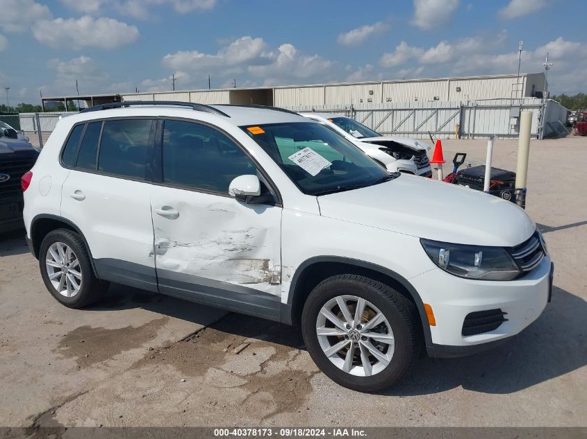 2018 Volkswagen Tiguan Limited 2.0T VIN: WVGAV7AXXJK005332 Lot: 40378173