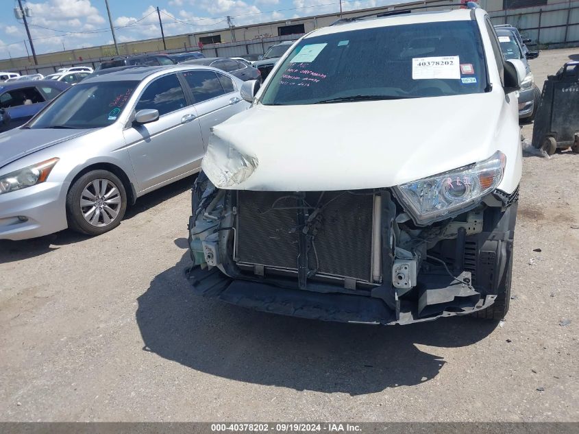 2013 Toyota Highlander Se V6 VIN: 5TDZK3EHXDS125236 Lot: 40378202