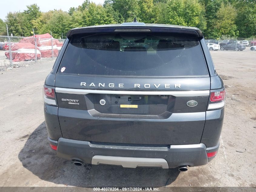 2017 Land Rover Range Rover Sport 3.0L V6 Supercharged Hse VIN: SALWR2FV3HA179387 Lot: 40378204