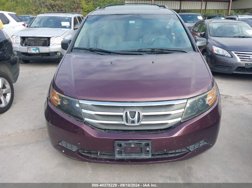 2011 Honda Odyssey Ex-L VIN: 5FNRL5H69BB046712 Lot: 40378229