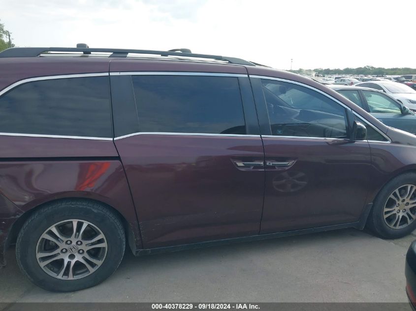 2011 Honda Odyssey Ex-L VIN: 5FNRL5H69BB046712 Lot: 40378229