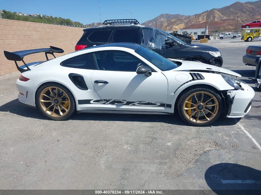 2019 Porsche 911 Gt3 Rs VIN: WP0AF2A92KS165387 Lot: 40378234