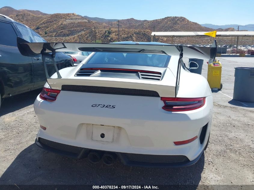 2019 Porsche 911 Gt3 Rs VIN: WP0AF2A92KS165387 Lot: 40378234