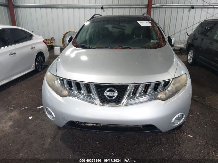 2009 Nissan Murano Sl VIN: JN8AZ18W59W126832 Lot: 40378350