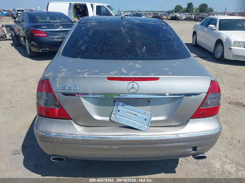 2009 Mercedes-Benz E 550 VIN: WDBUF72X89B396536 Lot: 40378353