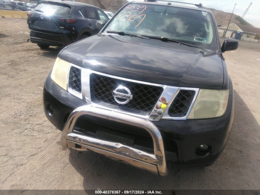 2010 Nissan Pathfinder Le VIN: 5N1AR1NB5AC620252 Lot: 40378367