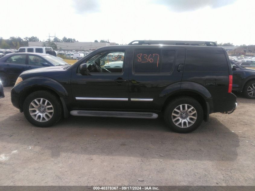 2010 Nissan Pathfinder Le VIN: 5N1AR1NB5AC620252 Lot: 40378367