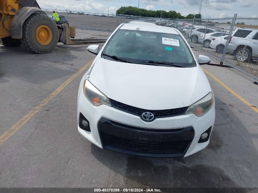 2014 Toyota Corolla S VIN: 5YFBURHE0EP149782 Lot: 40378399