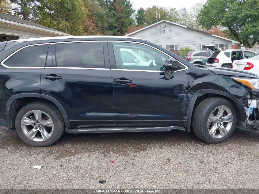 2016 Toyota Highlander Limited Platinum V6 VIN: 5TDDKRFH1GS240677 Lot: 40378416