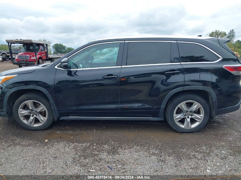 2016 Toyota Highlander Limited Platinum V6 VIN: 5TDDKRFH1GS240677 Lot: 40378416