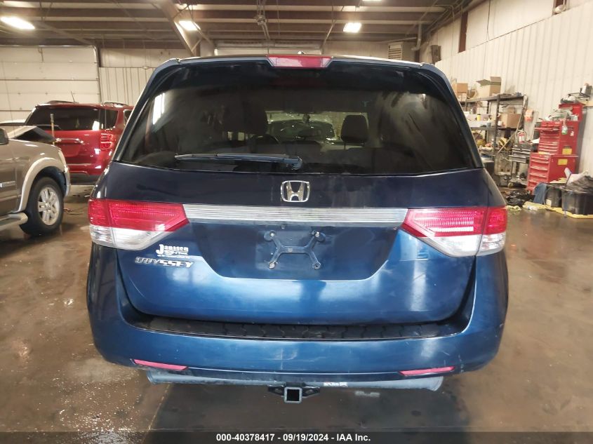 2015 Honda Odyssey Ex-L VIN: 5FNRL5H60FB078485 Lot: 40378417