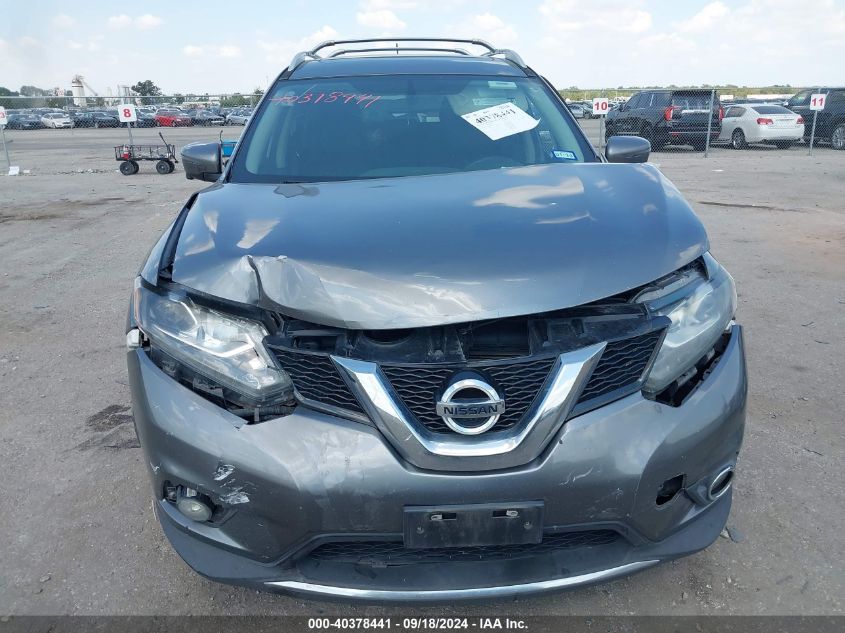 2016 Nissan Rogue Sl VIN: 5N1AT2MT8GC874175 Lot: 40378441