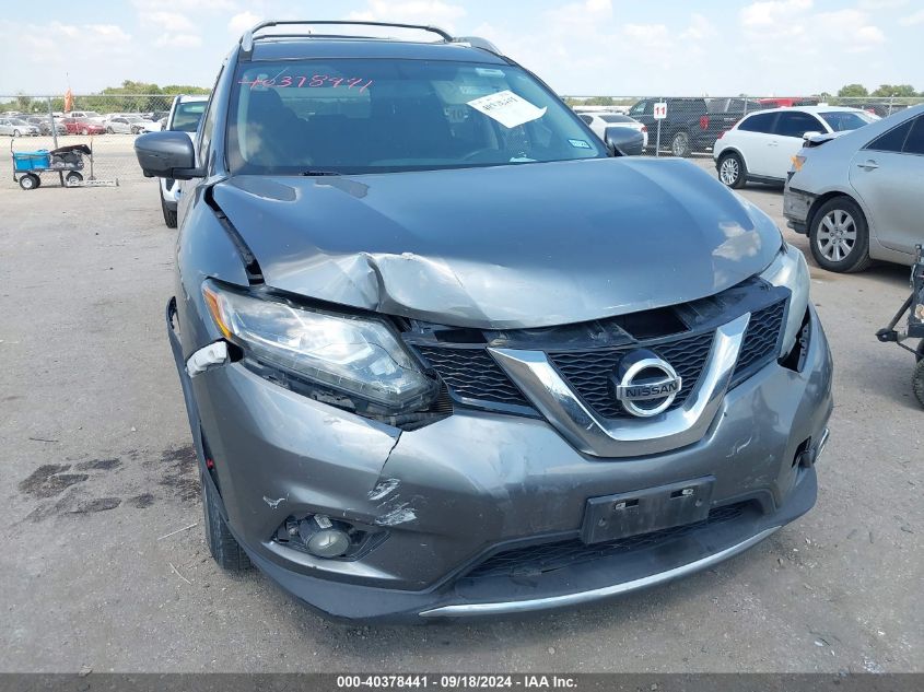 2016 Nissan Rogue Sl VIN: 5N1AT2MT8GC874175 Lot: 40378441