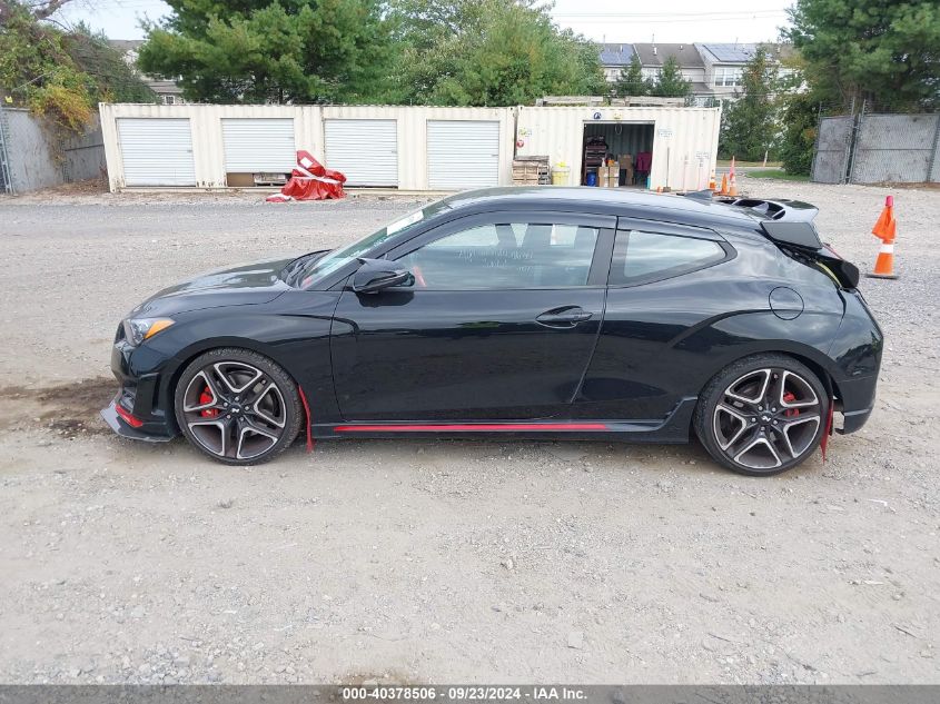 2022 Hyundai Veloster N VIN: KMHT36AH2NU014599 Lot: 40378506