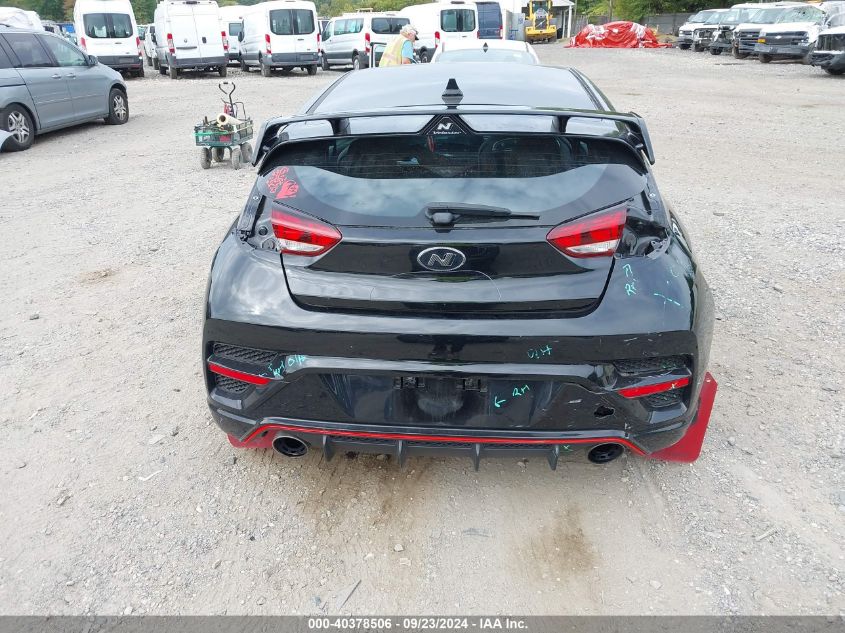 2022 Hyundai Veloster N VIN: KMHT36AH2NU014599 Lot: 40378506