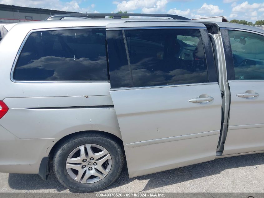 2007 Honda Odyssey Ex-L VIN: 5FNRL38767B450104 Lot: 40378526