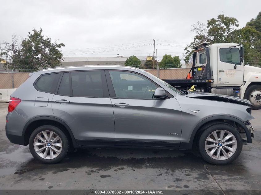 2016 BMW X3 xDrive28I VIN: 5UXWX9C51G0D78132 Lot: 40378532