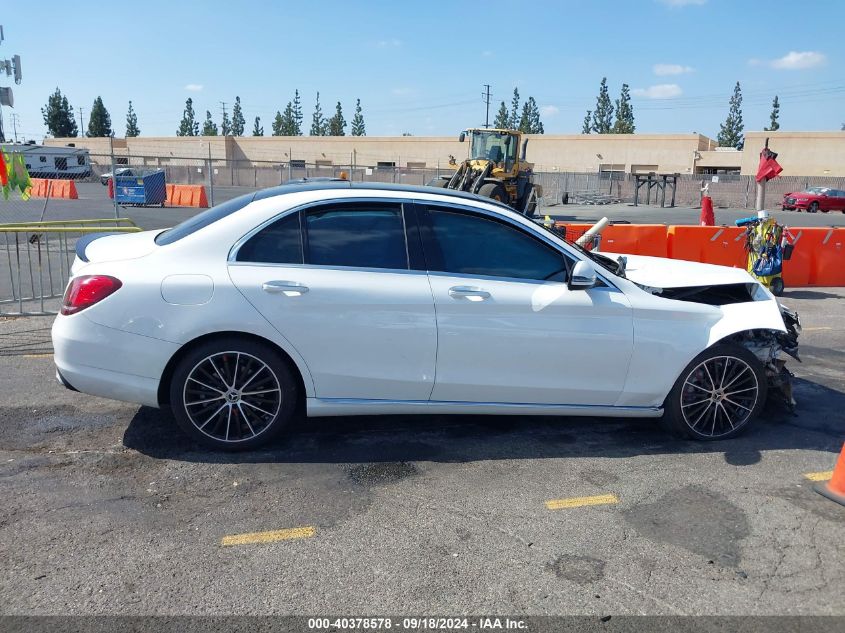 2021 Mercedes-Benz C 300 Sedan VIN: W1KWF8DB2MR613652 Lot: 40378578