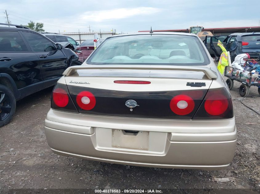 2005 Chevrolet Impala VIN: 2G1WF52E259265300 Lot: 40378583