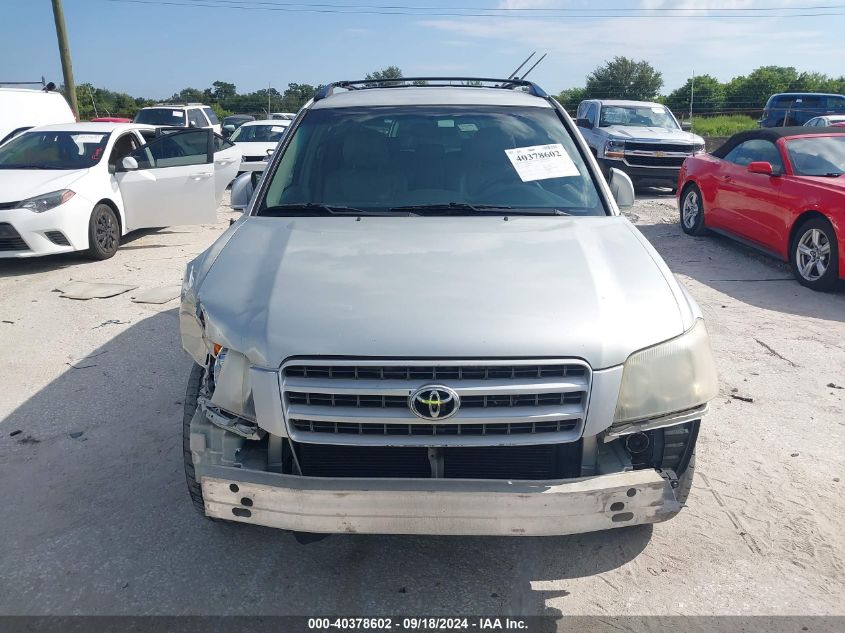 2003 Toyota Highlander Limited VIN: JTEGF21A630116156 Lot: 40378602