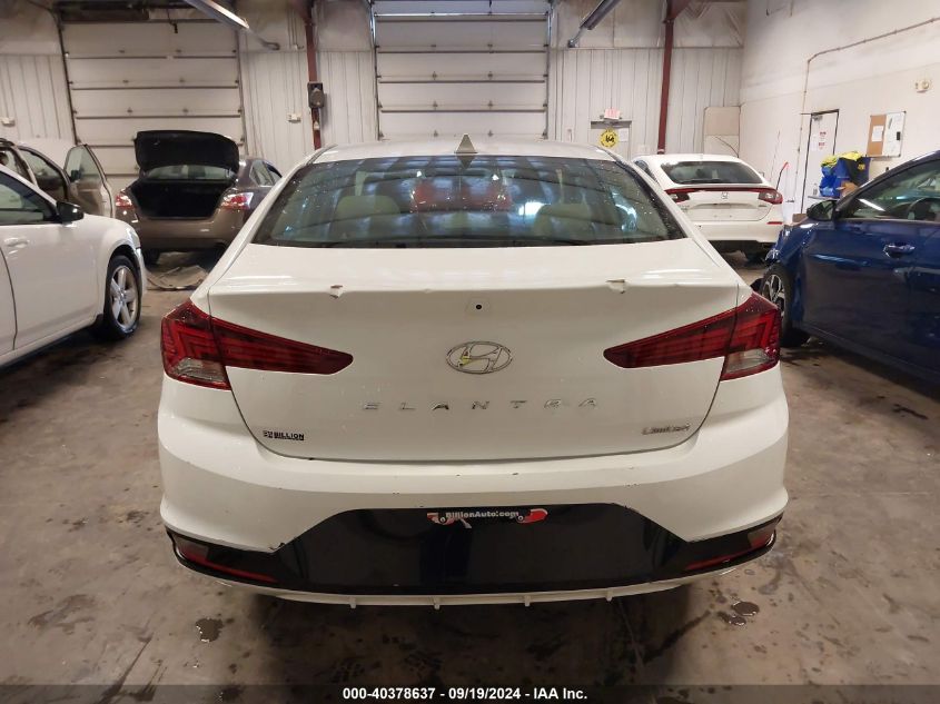 2020 Hyundai Elantra Limited VIN: 5NPD84LF1LH625497 Lot: 40378637