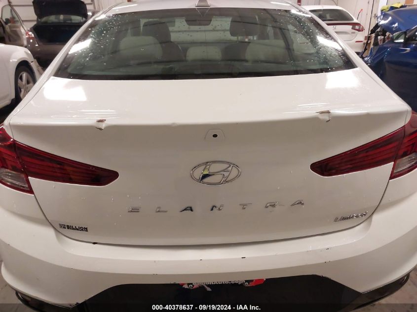 2020 Hyundai Elantra Limited VIN: 5NPD84LF1LH625497 Lot: 40378637