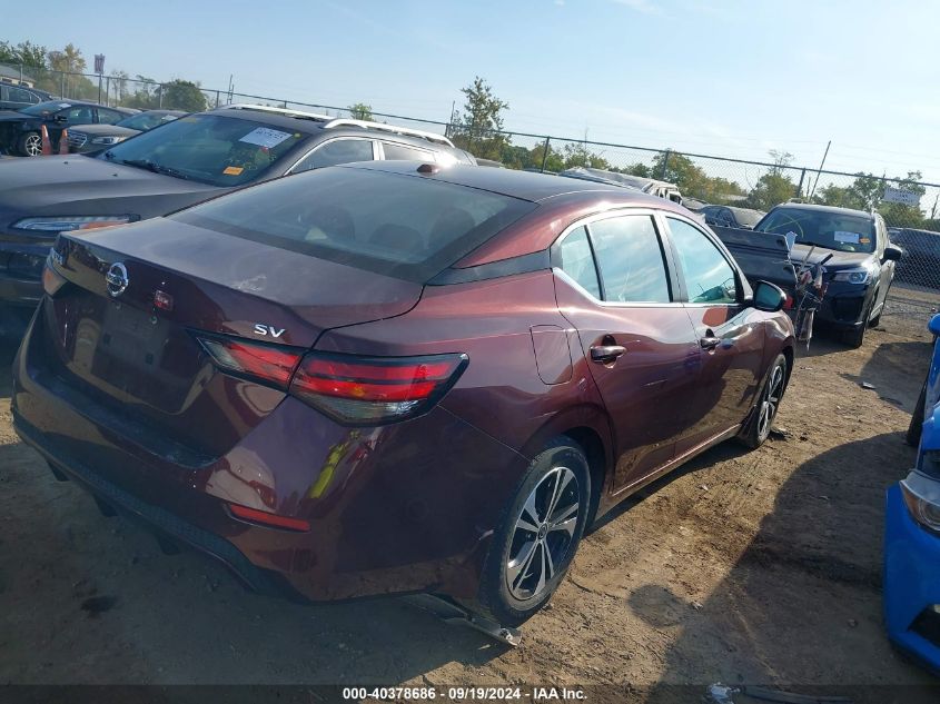 2022 Nissan Sentra Sv Xtronic Cvt VIN: 3N1AB8CV2NY309781 Lot: 40378686