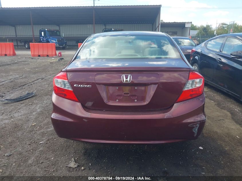 19XFB2F59CE363718 2012 Honda Civic Lx