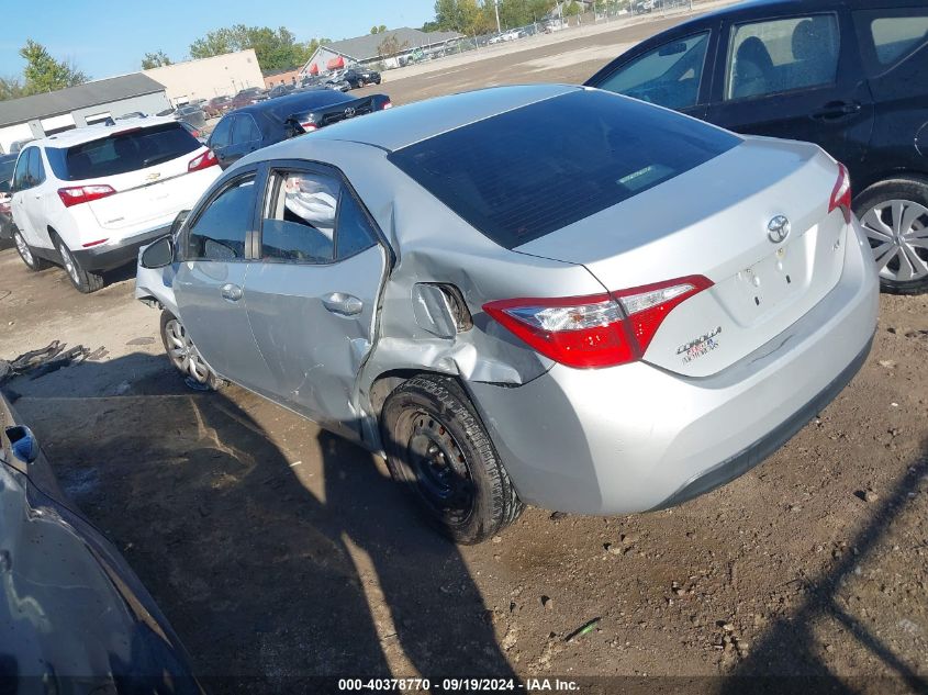 2016 Toyota Corolla Le VIN: 2T1BURHE6GC511259 Lot: 40378770