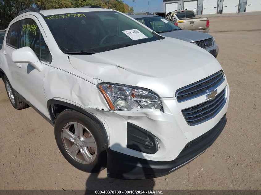 2016 Chevrolet Trax Lt VIN: KL7CJLSBXGB560338 Lot: 40378789