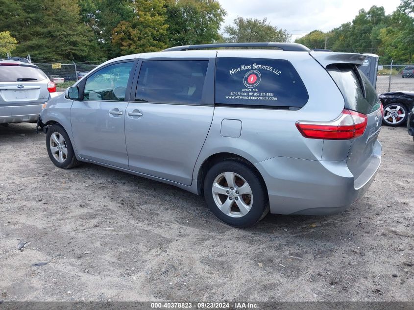 2015 Toyota Sienna Le VIN: 5TDKK3DC0FS544299 Lot: 40378823