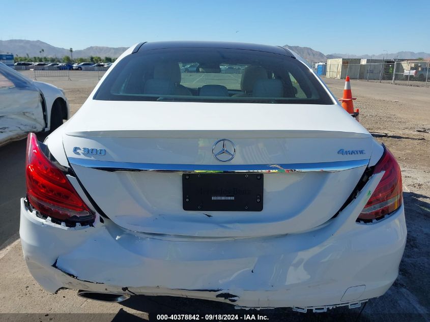 2018 Mercedes-Benz C 300 4Matic VIN: 55SWF4KBXJU259269 Lot: 40378842