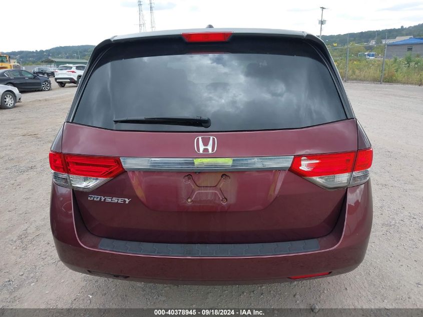 2016 Honda Odyssey Ex-L VIN: 5FNRL5H6XGB136099 Lot: 40378945