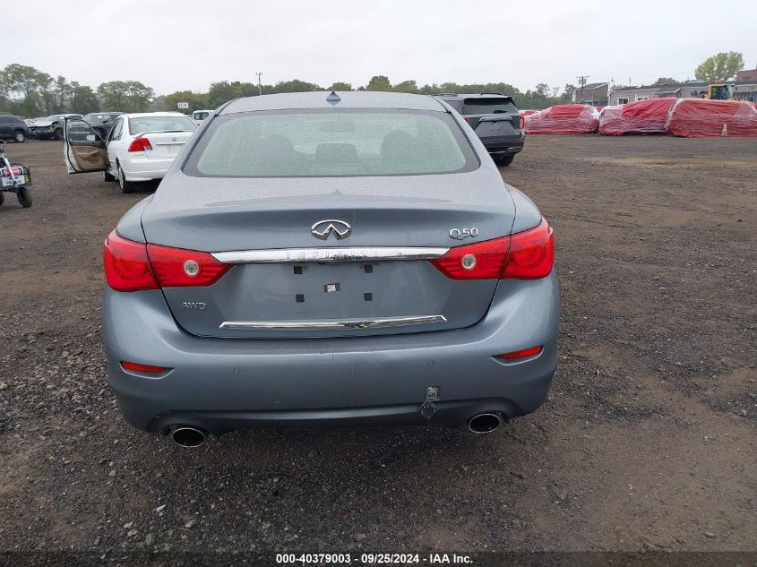 2014 Infiniti Q50 Premium VIN: JN1BV7AR1EM697925 Lot: 40379003