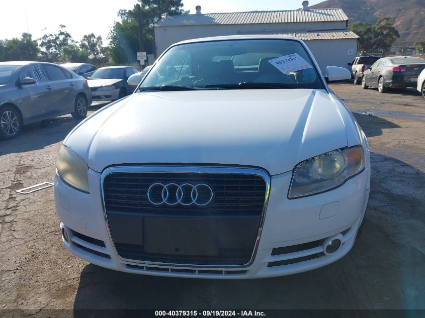 2008 Audi A4 2.0T VIN: WAUAF48H28K015049 Lot: 40379315