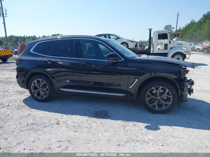 2022 BMW X3 XDRIVE30I - 5UX53DP05N9J05094