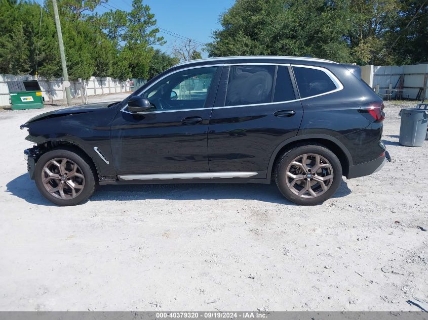 2022 BMW X3 XDRIVE30I - 5UX53DP05N9J05094