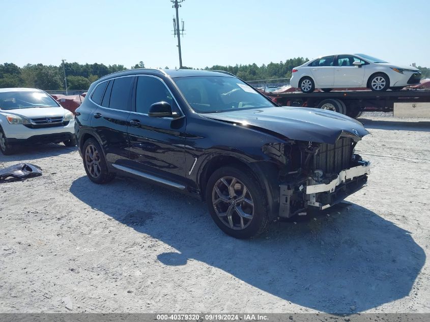 2022 BMW X3 XDRIVE30I - 5UX53DP05N9J05094