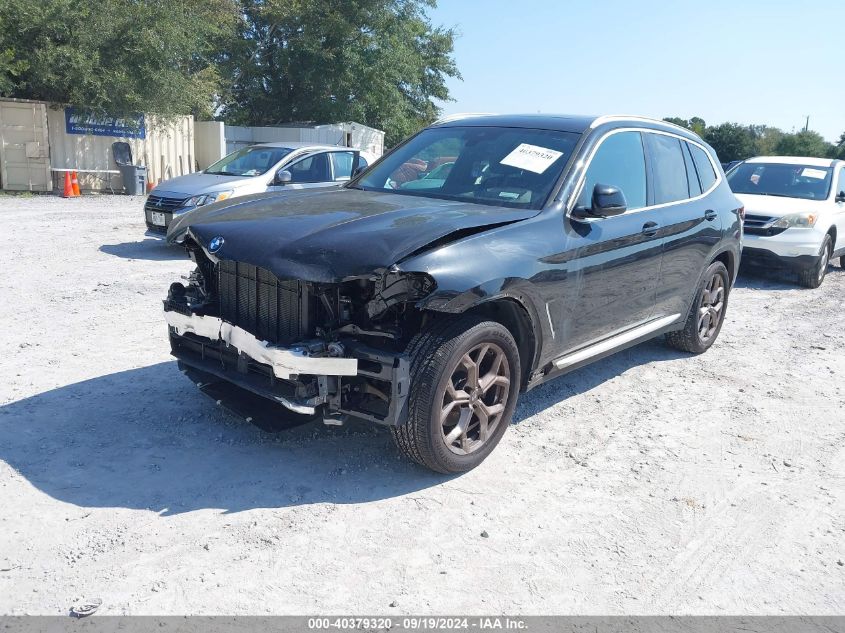 2022 BMW X3 XDRIVE30I - 5UX53DP05N9J05094