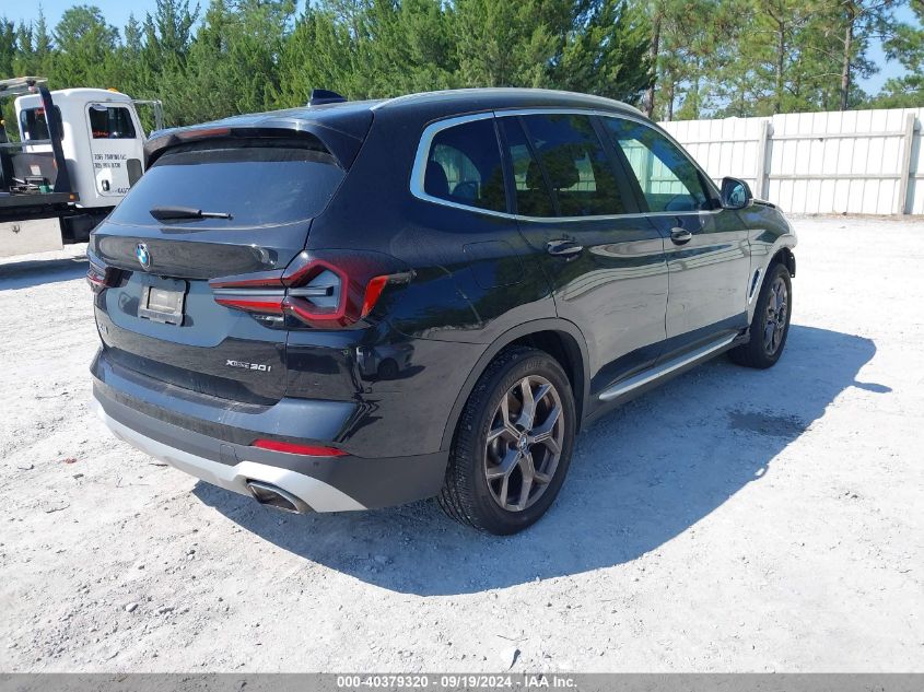 2022 BMW X3 XDRIVE30I - 5UX53DP05N9J05094