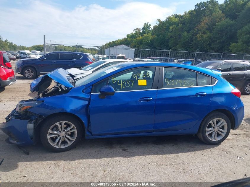 2019 Chevrolet Cruze Lt VIN: 3G1BE6SM4KS568298 Lot: 40379356