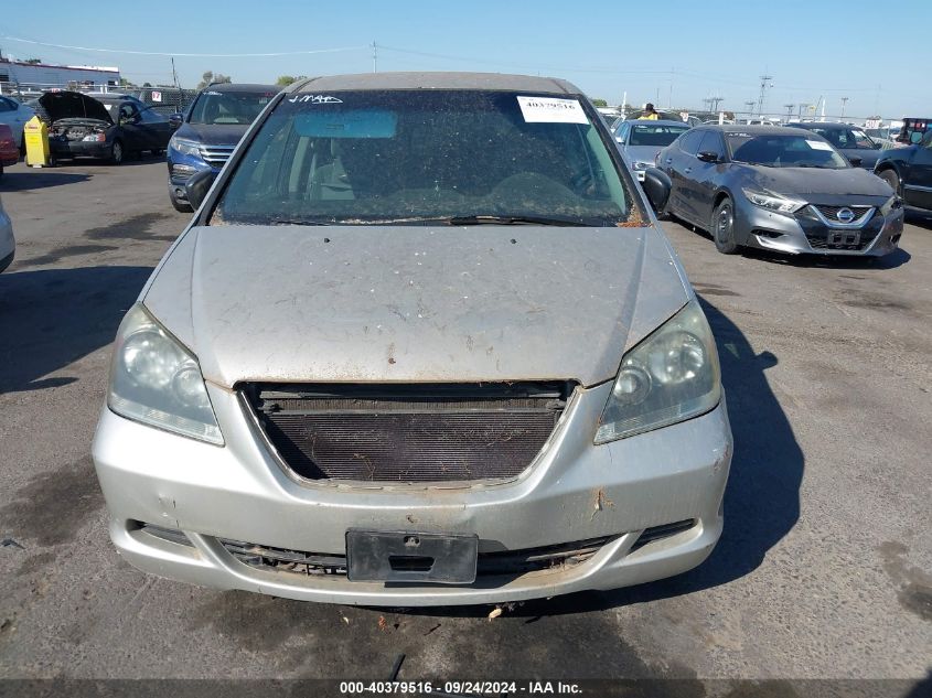 2006 Honda Odyssey Lx VIN: 5FNRL38276B064343 Lot: 40379516