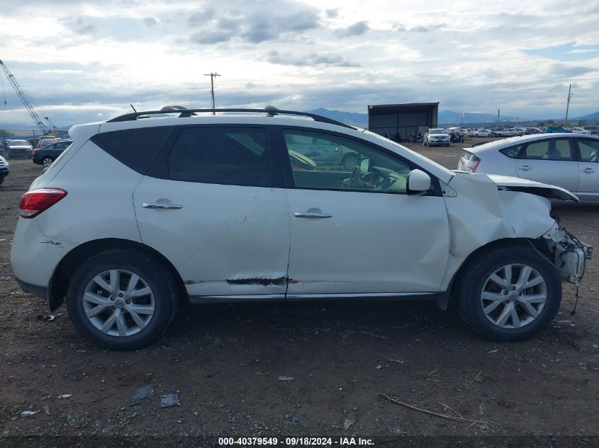 2012 Nissan Murano Sl VIN: JN8AZ1MW4CW227051 Lot: 40379549